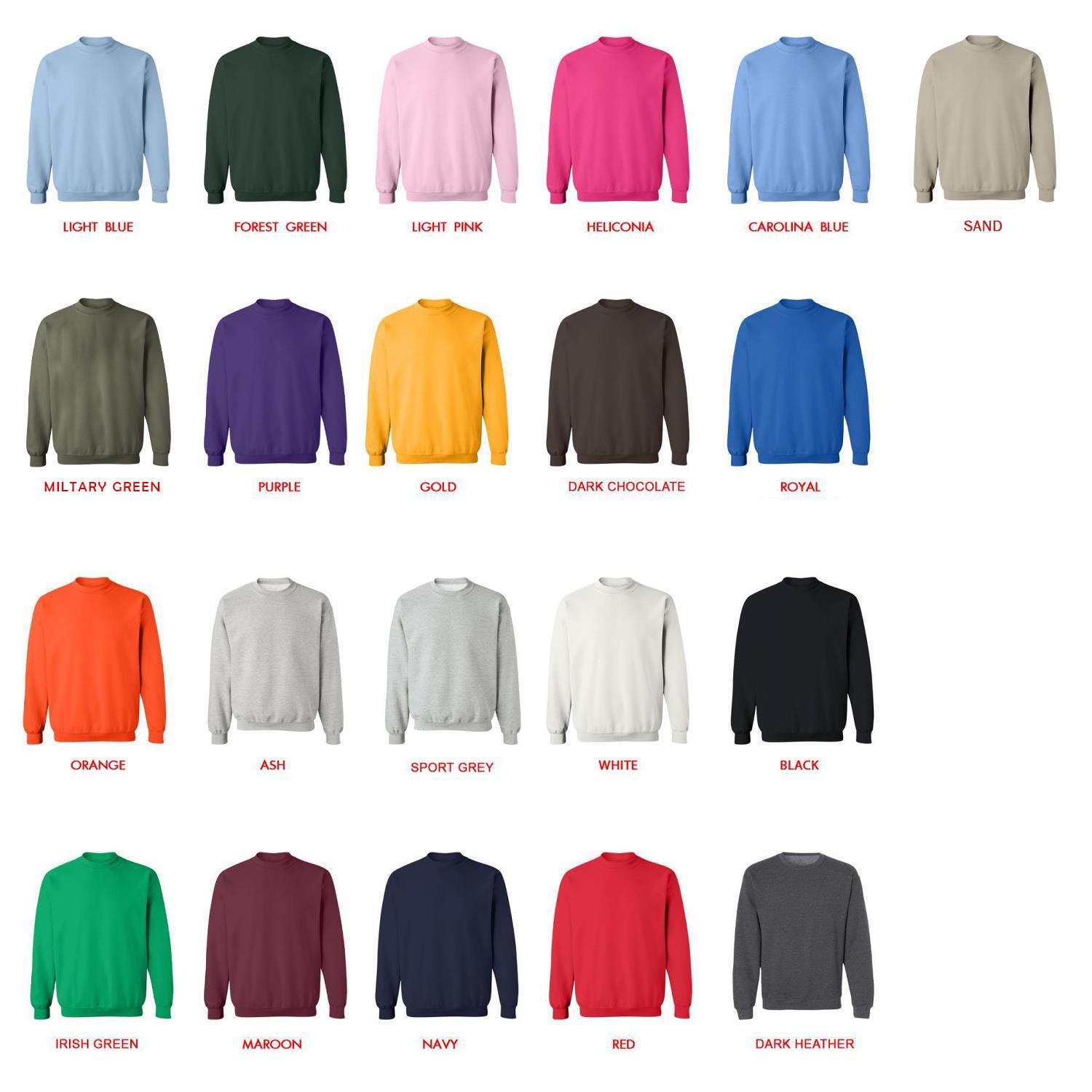 sweatshirt color chart - Seventeen UK Shop