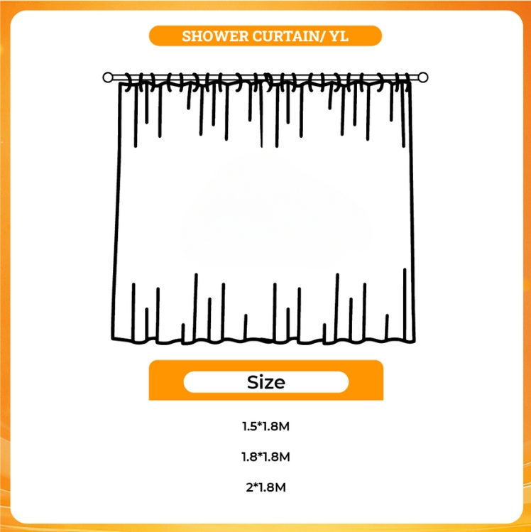 3D shower curtain - Seventeen UK Shop