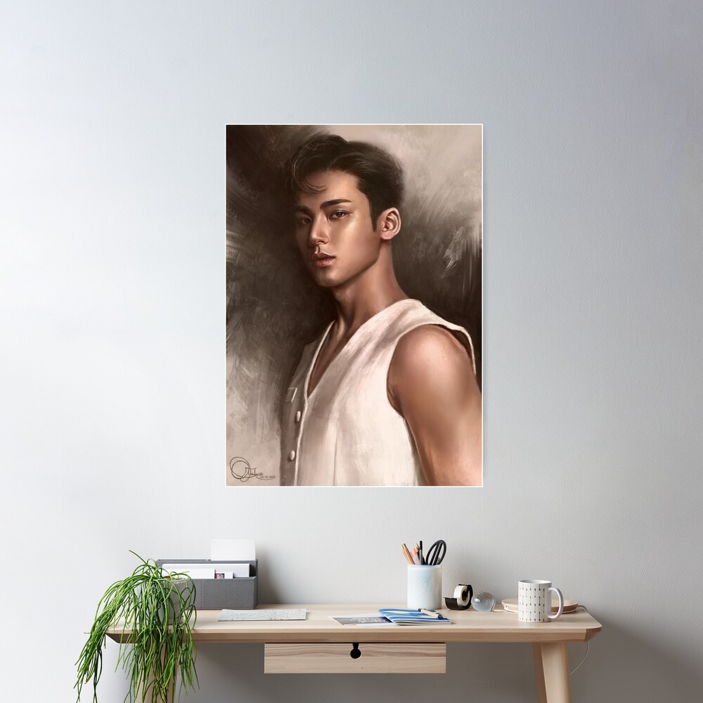 Seventeen S Mingyu Dazed Magazine Fan Art Colored Ver 1 Poster - Image 2