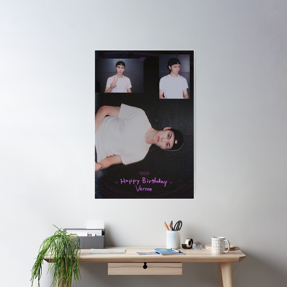 Happy Birthday Vernon Seventeenn Kpop Poster - Image 2