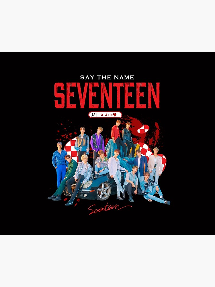 Say The Name Seventeen Throw Pillow - Image 2
