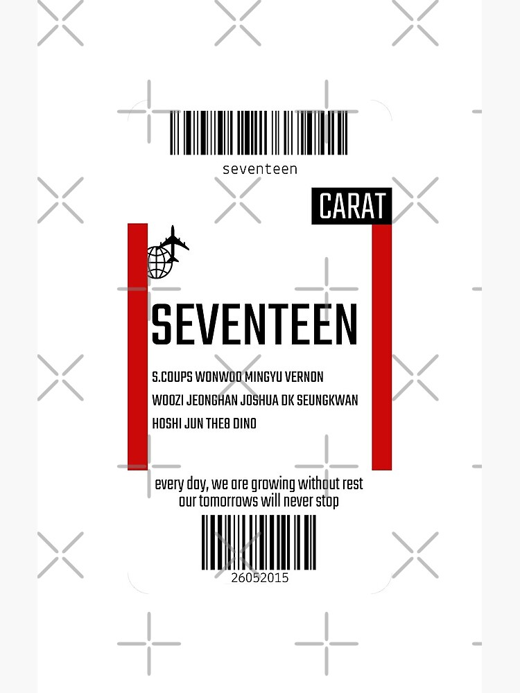 Seventeen Boarding Pass Shower Curtain - Image 2