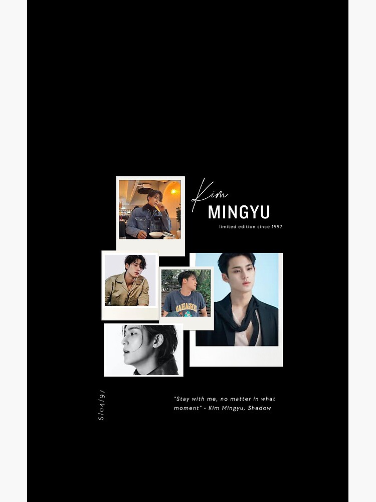 Seventeen Mingyu Collage Art Shower Curtain - Image 2