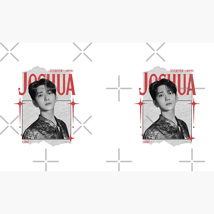 Seventeen Black And Red Joshua Group Members Y2K Preppy Collage Design Mug - Image 2