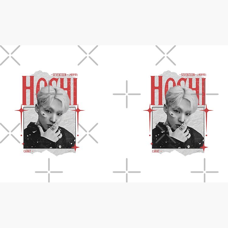 Seventeen Black And Red Hoshi Group Members Y2K Preppy Collage Design Mug - Image 2