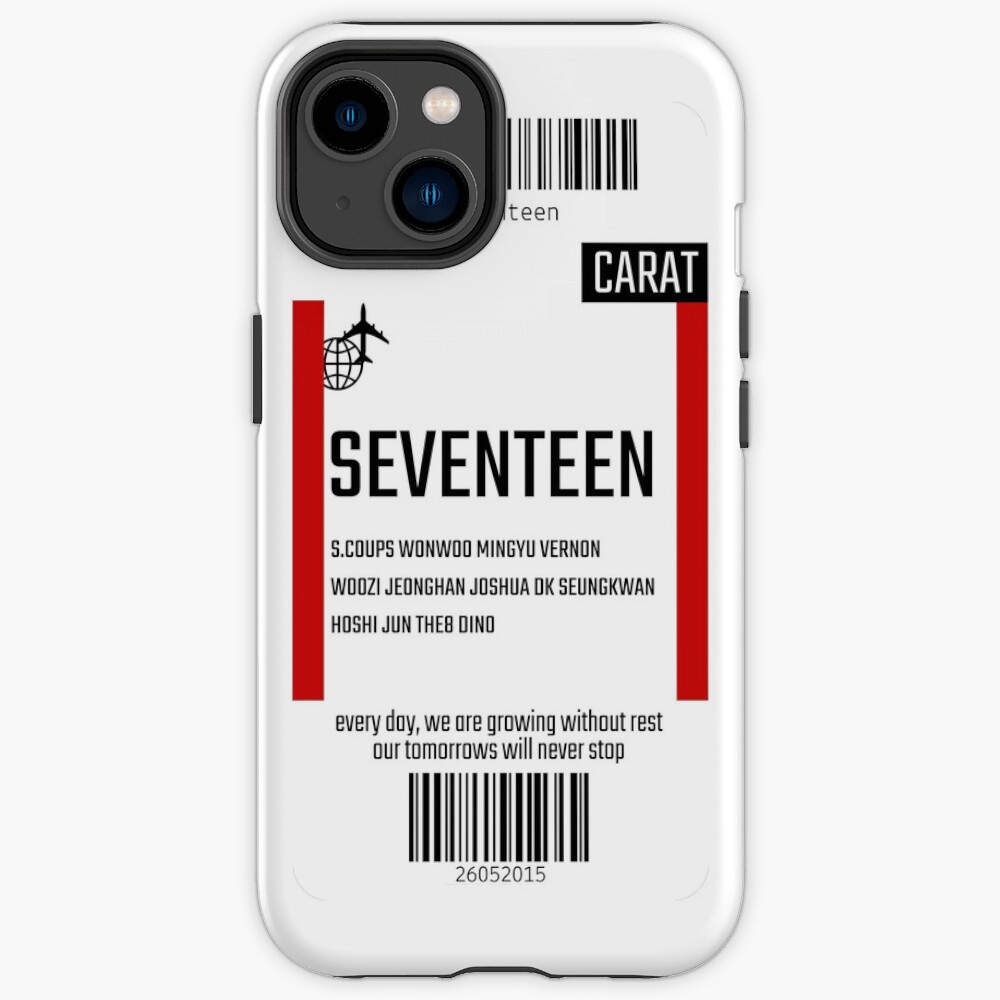 Seventeen Boarding Pass Iphone Case