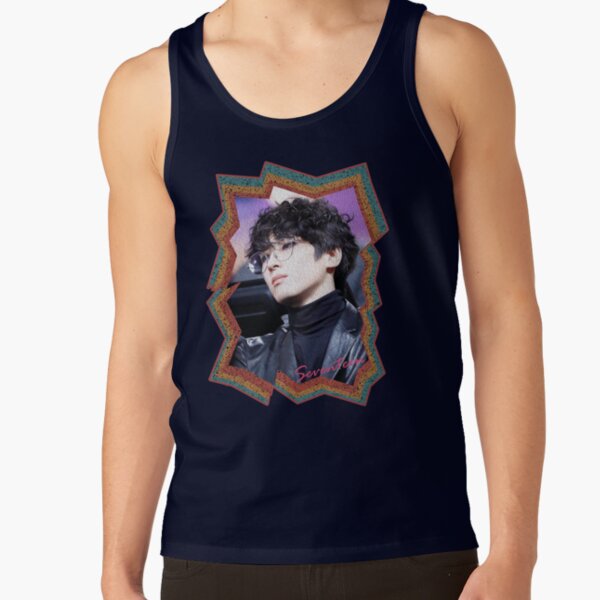 Jeon Wonwoo Seventeen Wonwoo Korean Kpop Retro Color Oil Paint Design Tank Top - Image 5