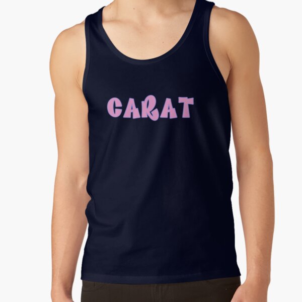 Seventeen Carat Bratz Font Kpop Sticker Tank Top - Image 5
