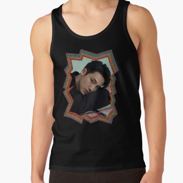 Kim Mingyu Seventeen Mingyu Korean Kpop Retro Color Oil Paint Design Tank Top