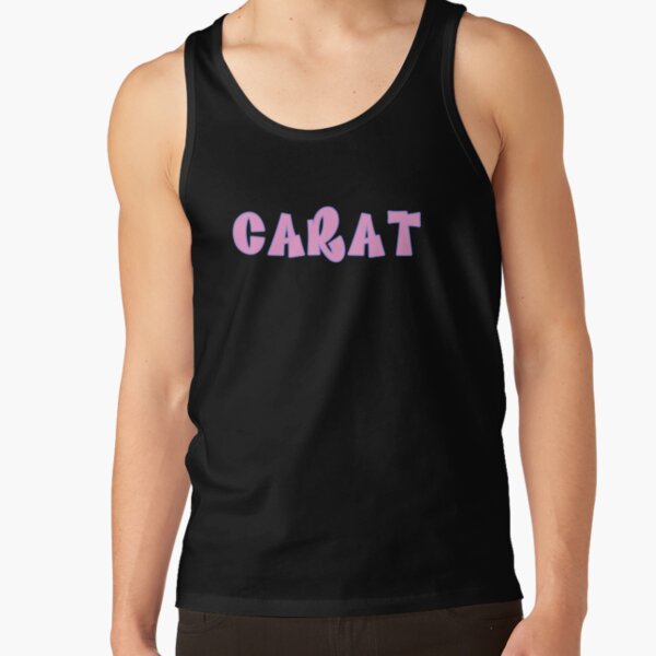 Seventeen Carat Bratz Font Kpop Sticker Tank Top - Image 3