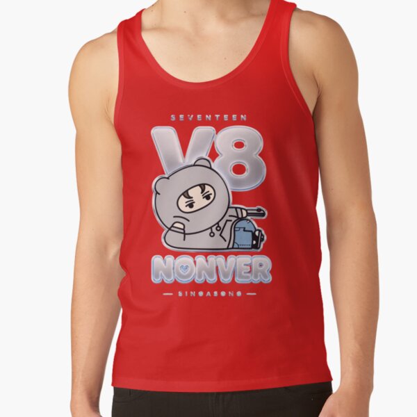Copy Of Adorable Seventeen Vernon Miniteen Nonver Kpop Plushie Art Tank Top - Image 4