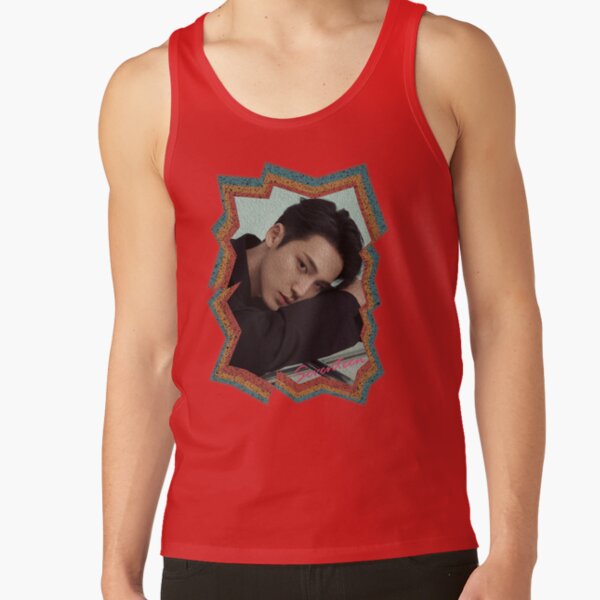 Kim Mingyu Seventeen Mingyu Korean Kpop Retro Color Oil Paint Design Tank Top - Image 4