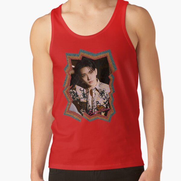 Joshua Hong Seventeen Joshua Korean Kpop Retro Color Oil Paint Design Tank Top - Image 4