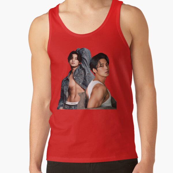 Kpop Seventeen Mingyu Hot Photoshoot Tank Top - Image 4