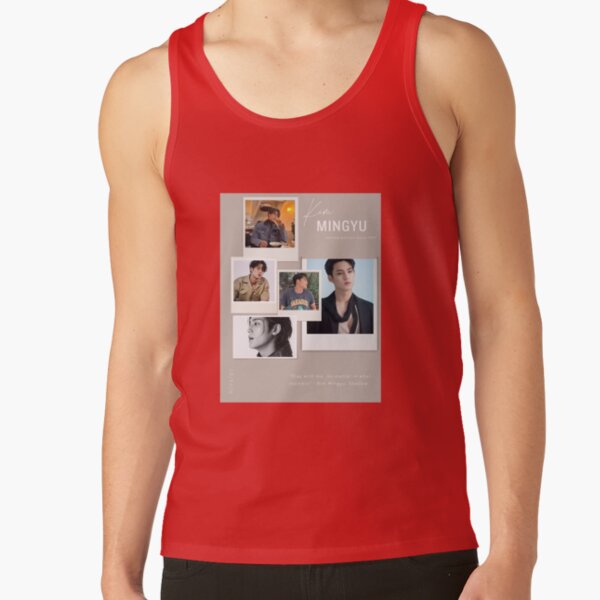 Seventeen Mingyu Collage Art Tank Top - Image 4