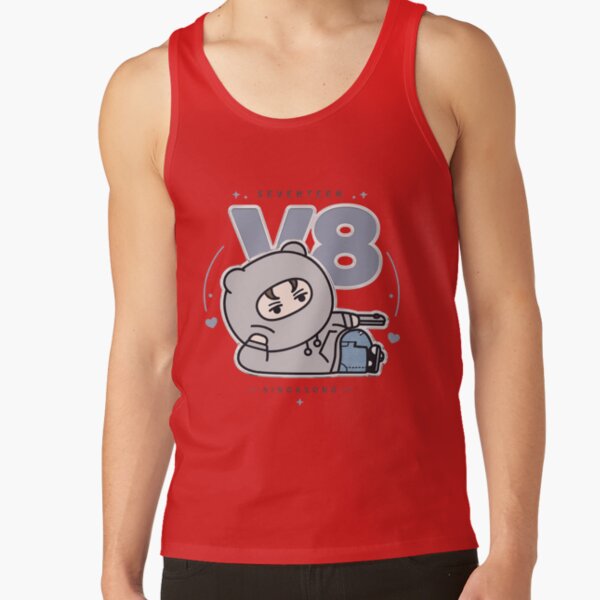 Adorable Seventeen Vernon Miniteen Nonver Kpop Plushie Art Tank Top - Image 4
