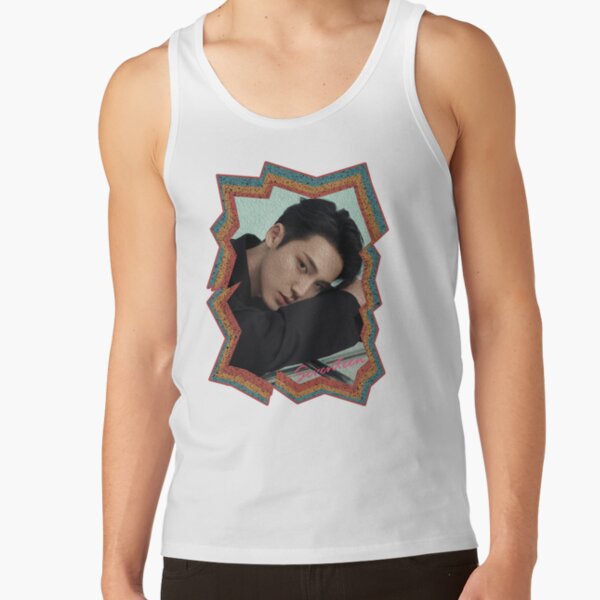 Kim Mingyu Seventeen Mingyu Korean Kpop Retro Color Oil Paint Design Tank Top - Image 2