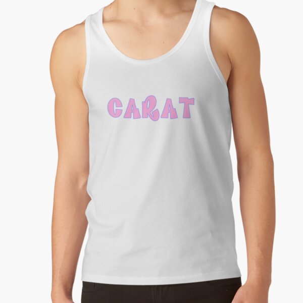 Seventeen Carat Bratz Font Kpop Sticker Tank Top - Image 2