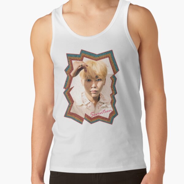Boo Seungkwan Seventeen Seungkwan Korean Kpop Retro Color Oil Paint Design Tank Top