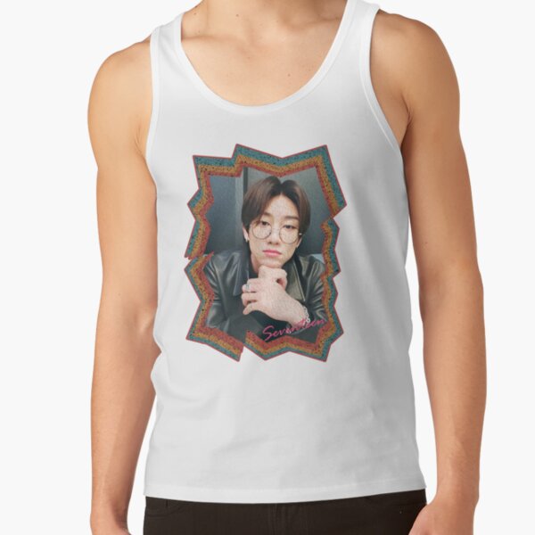 Xu Minghao Seventeen The8 Korean Kpop Retro Color Oil Paint Design Tank Top