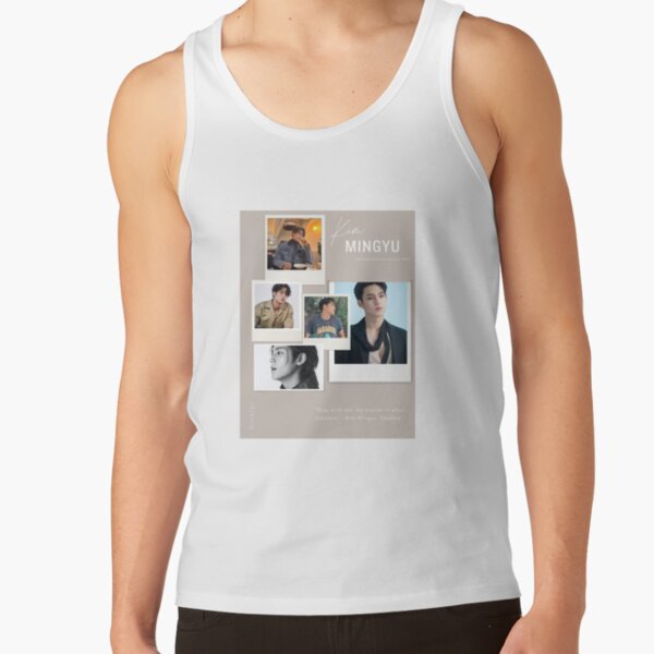 Seventeen Mingyu Collage Art Tank Top - Image 2