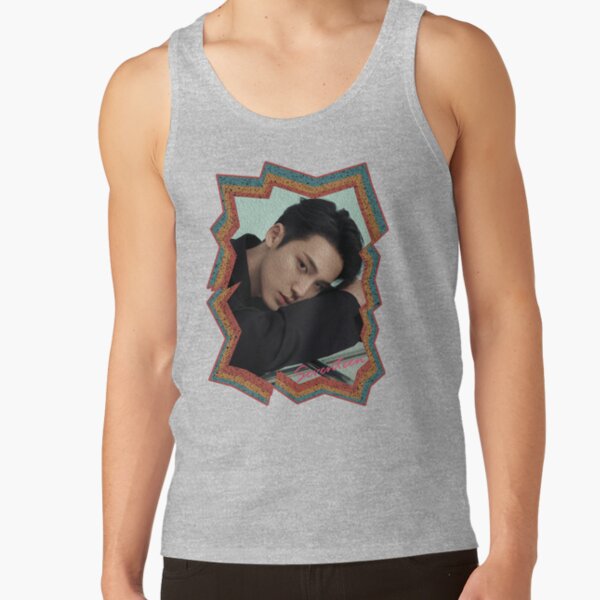 Kim Mingyu Seventeen Mingyu Korean Kpop Retro Color Oil Paint Design Tank Top - Image 3