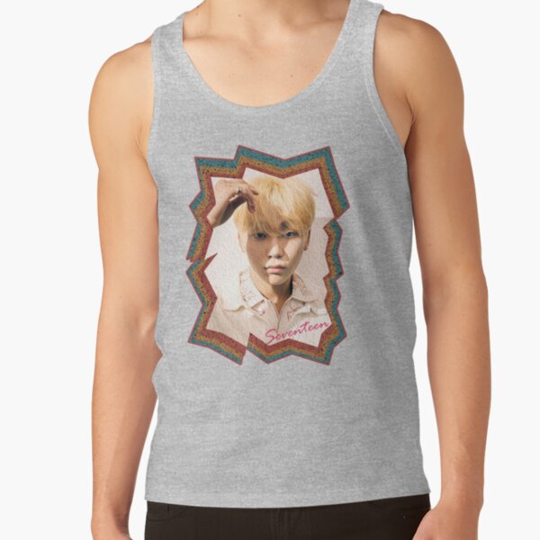 Boo Seungkwan Seventeen Seungkwan Korean Kpop Retro Color Oil Paint Design Tank Top - Image 3