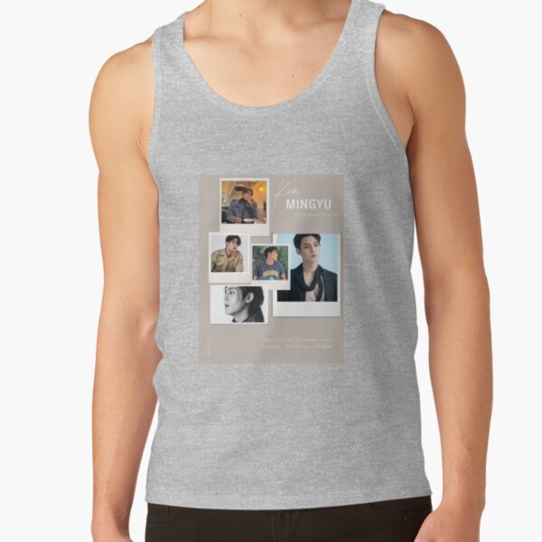 Seventeen Mingyu Collage Art Tank Top - Image 3
