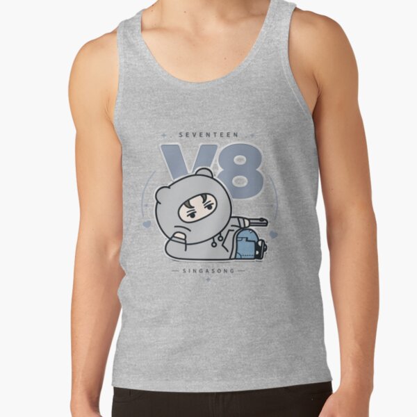 Adorable Seventeen Vernon Miniteen Nonver Kpop Plushie Art Tank Top - Image 3