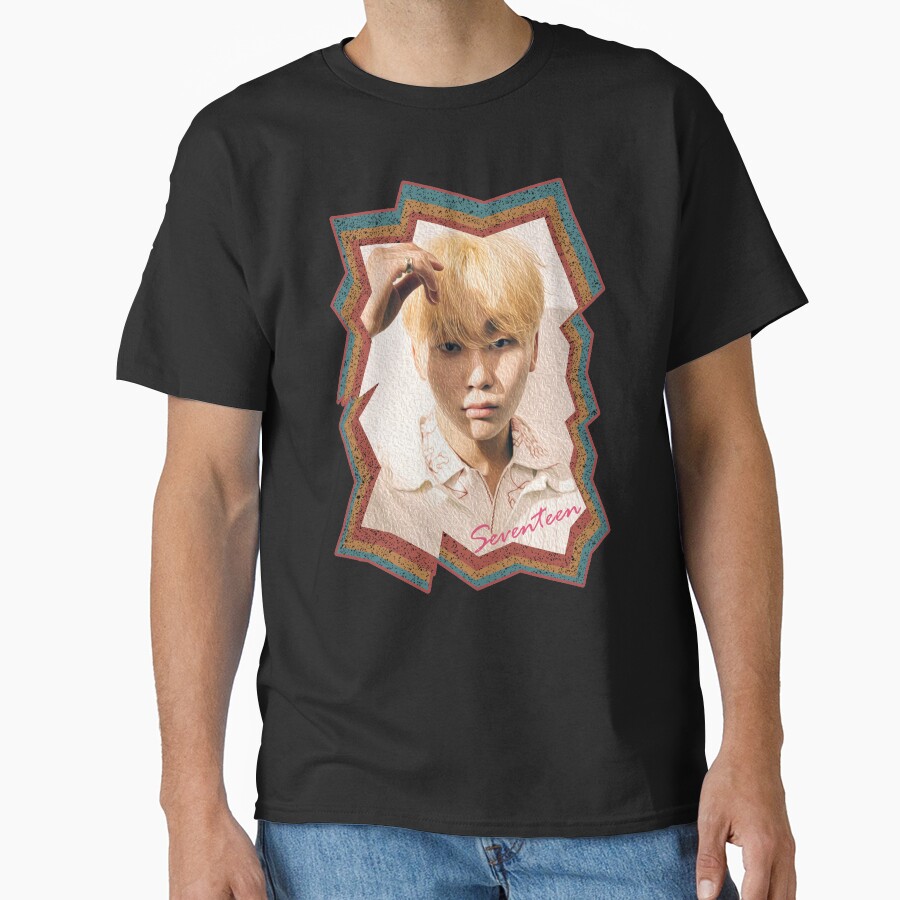 Boo Seungkwan Seventeen Seungkwan Korean Kpop Retro Color Oil Paint Design T-shirt - Image 2