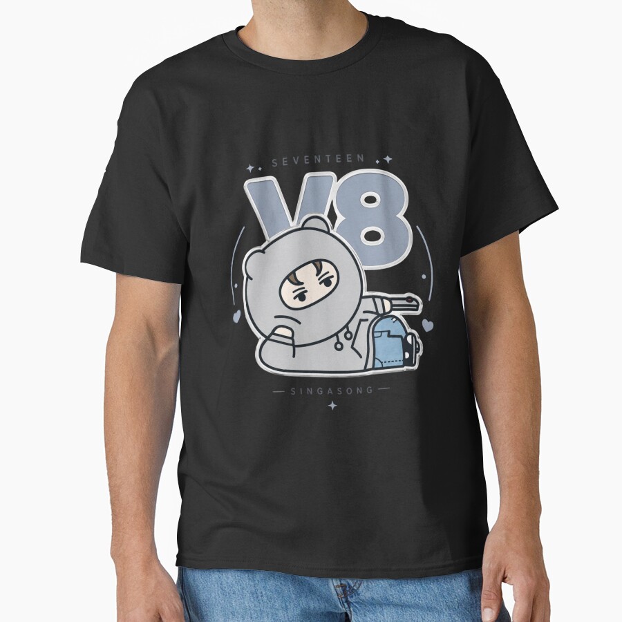 Adorable Seventeen Vernon Miniteen Nonver Kpop Plushie Art T-shirt - Image 2
