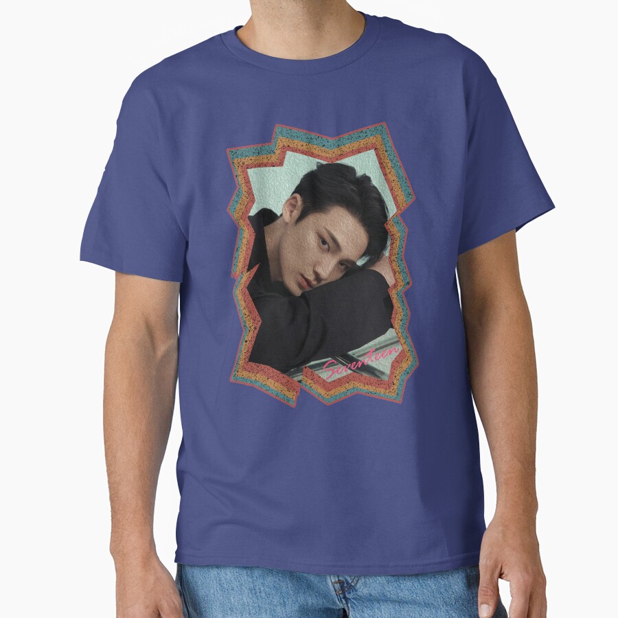 Kim Mingyu Seventeen Mingyu Korean Kpop Retro Color Oil Paint Design T-shirt - Image 4