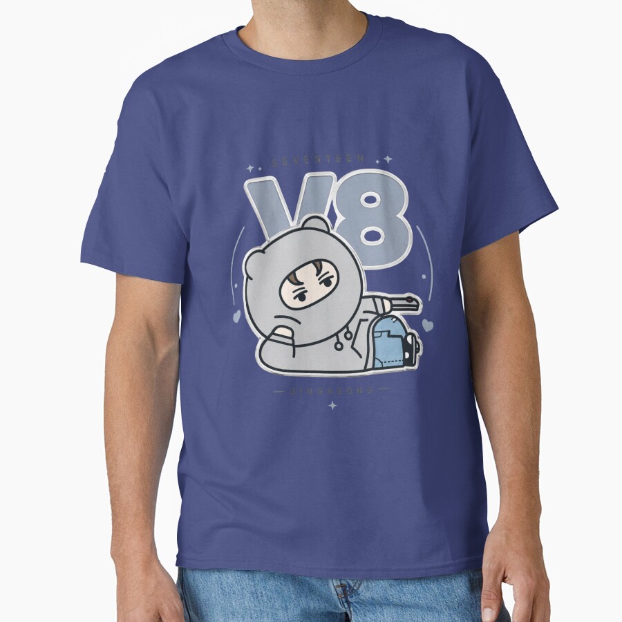 Adorable Seventeen Vernon Miniteen Nonver Kpop Plushie Art T-shirt - Image 4