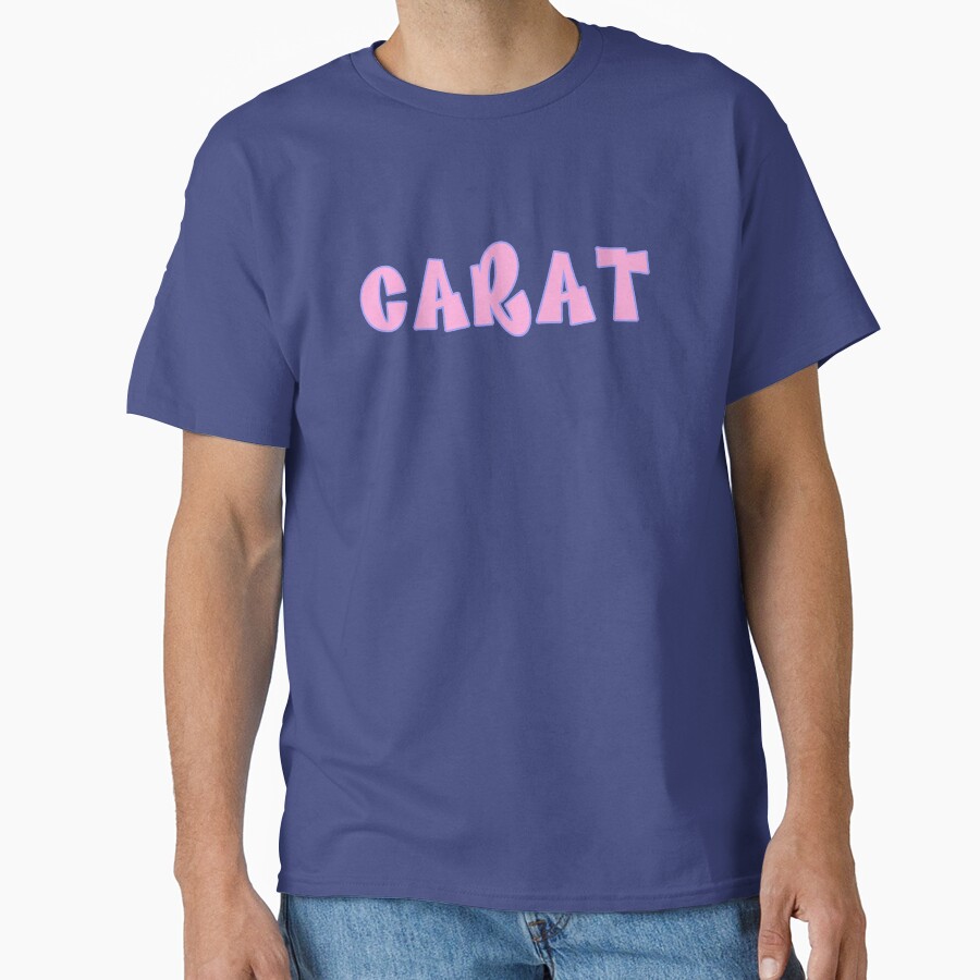 Seventeen Carat Bratz Font Kpop Sticker T-shirt