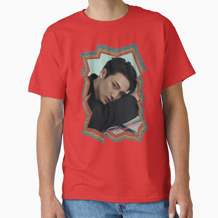 Kim Mingyu Seventeen Mingyu Korean Kpop Retro Color Oil Paint Design T-shirt - Image 5
