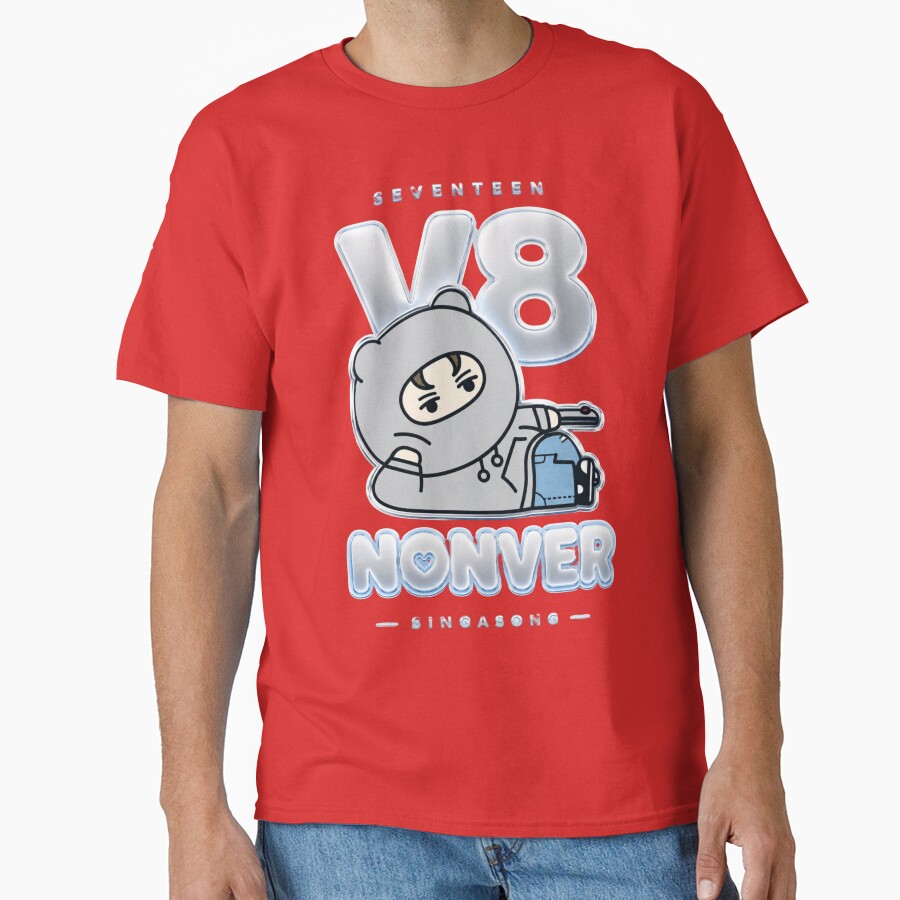 Copy Of Adorable Seventeen Vernon Miniteen Nonver Kpop Plushie Art T-shirt - Image 5
