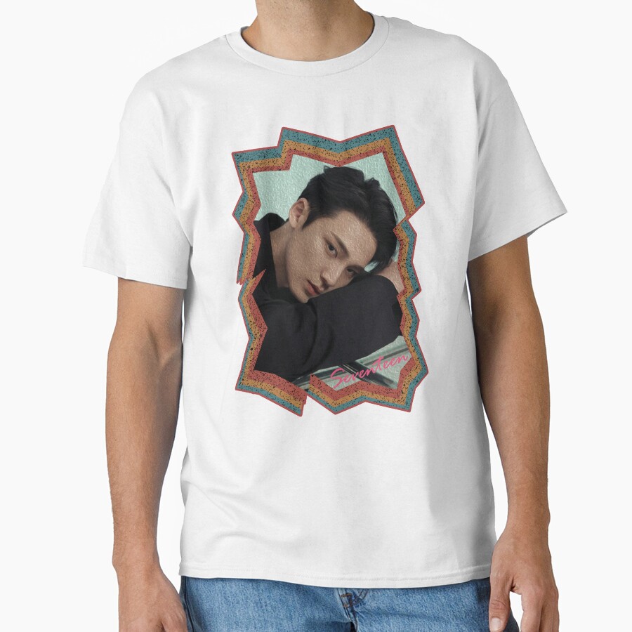 Kim Mingyu Seventeen Mingyu Korean Kpop Retro Color Oil Paint Design T-shirt - Image 2