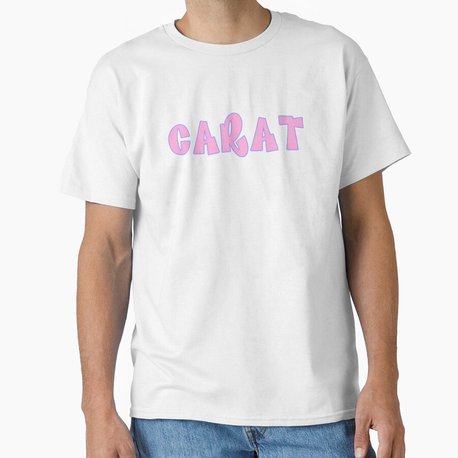 Seventeen Carat Bratz Font Kpop Sticker T-shirt - Image 2