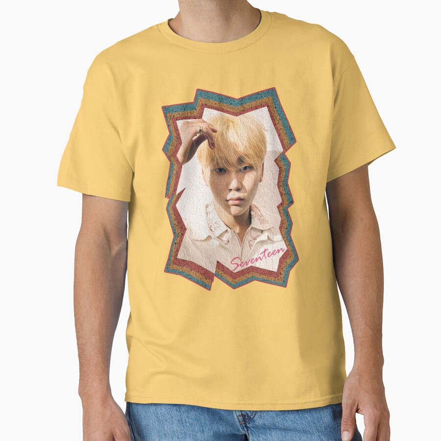Boo Seungkwan Seventeen Seungkwan Korean Kpop Retro Color Oil Paint Design T-shirt - Image 6