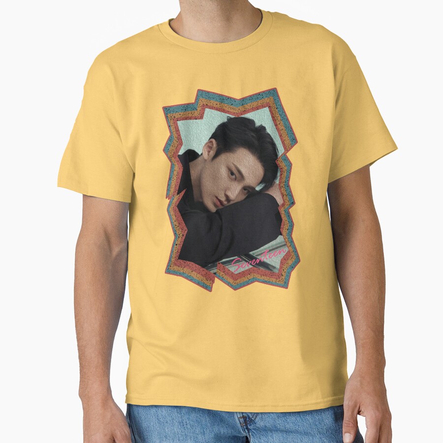 Kim Mingyu Seventeen Mingyu Korean Kpop Retro Color Oil Paint Design T-shirt - Image 6