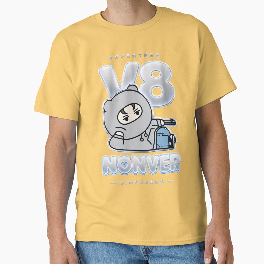 Copy Of Adorable Seventeen Vernon Miniteen Nonver Kpop Plushie Art T-shirt - Image 6