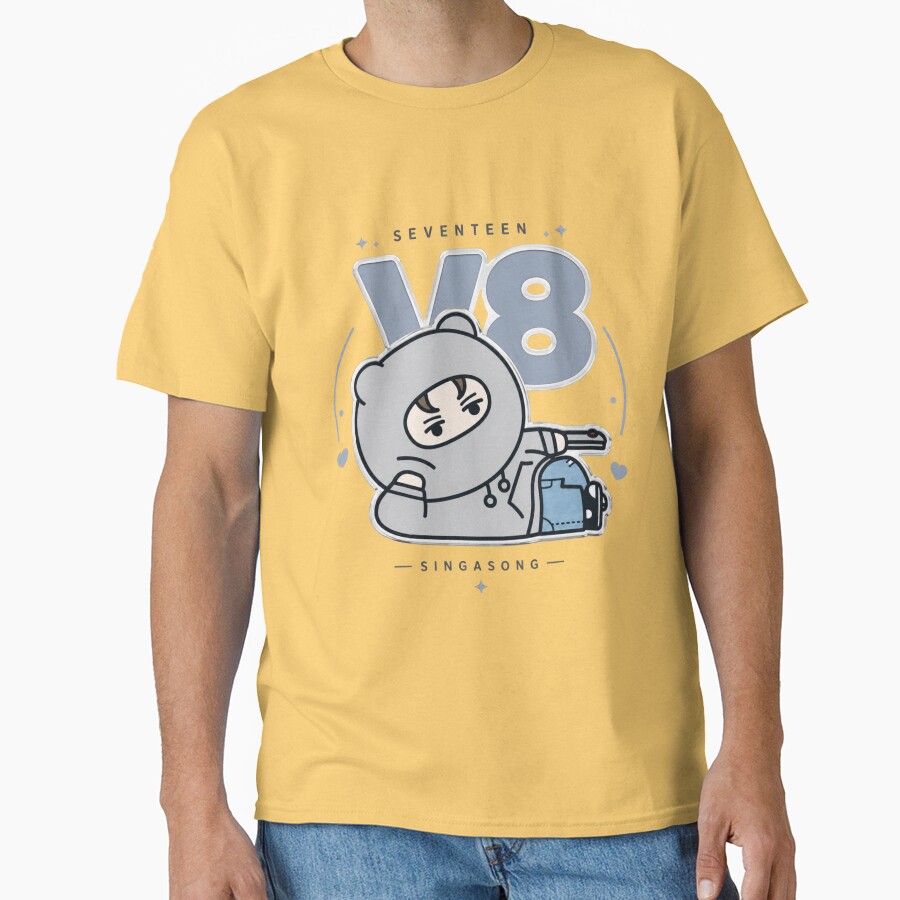 Adorable Seventeen Vernon Miniteen Nonver Kpop Plushie Art T-shirt - Image 6