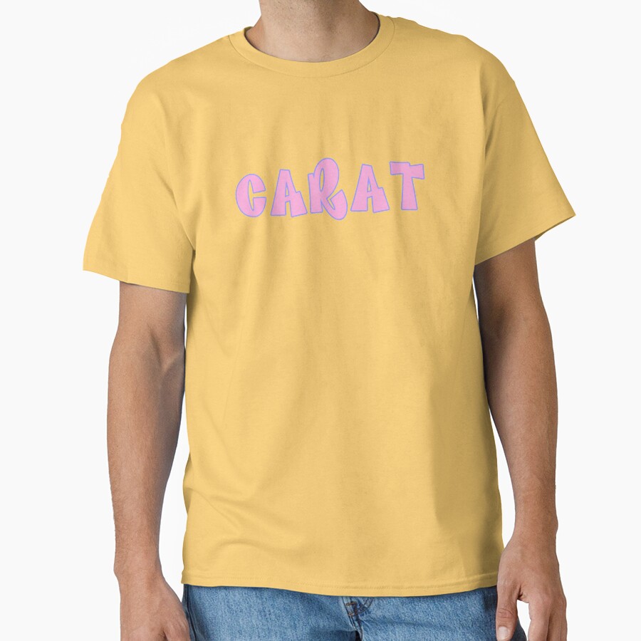 Seventeen Carat Bratz Font Kpop Sticker T-shirt - Image 6