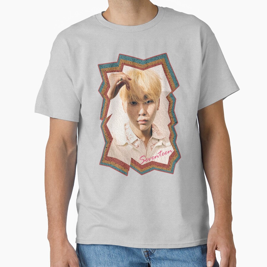 Boo Seungkwan Seventeen Seungkwan Korean Kpop Retro Color Oil Paint Design T-shirt - Image 3