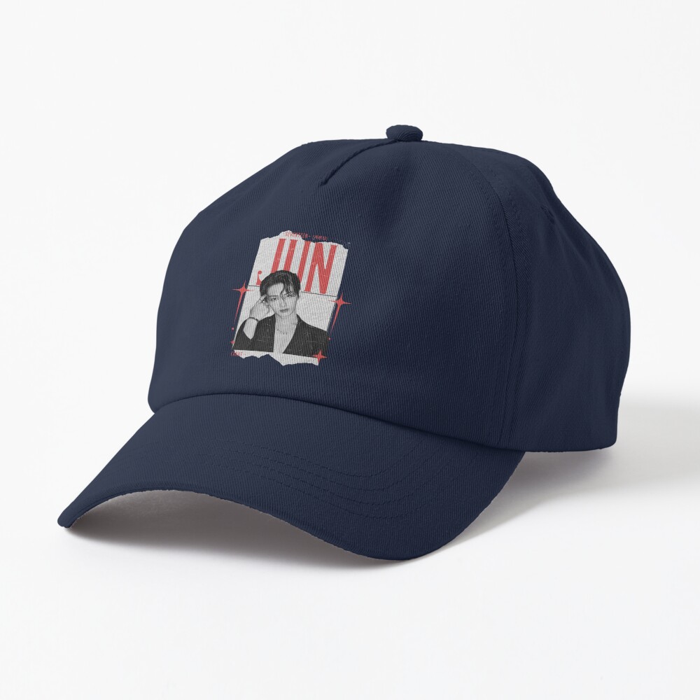 Seventeen Black And Red Jun Group Members Y2k Preppy Collage Design Hat