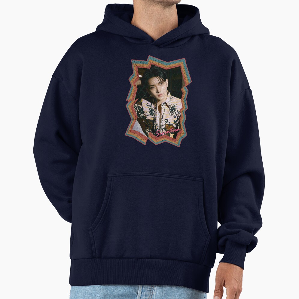 Joshua Hong Seventeen Joshua Korean Kpop Retro Color Oil Paint Design Hoodie - Image 5