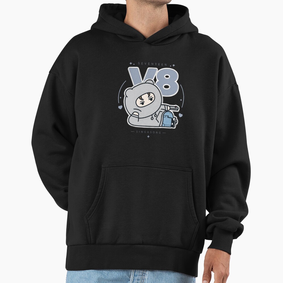 Adorable Seventeen Vernon Miniteen Nonver Kpop Plushie Art Hoodie - Image 2