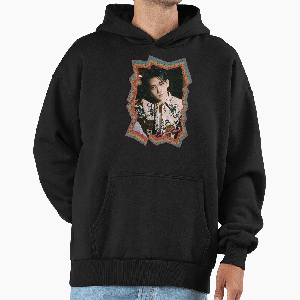 Joshua Hong Seventeen Joshua Korean Kpop Retro Color Oil Paint Design Hoodie - Image 2