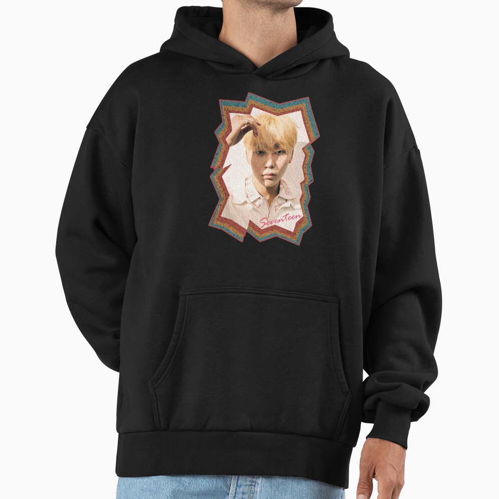 Boo Seungkwan Seventeen Seungkwan Korean Kpop Retro Color Oil Paint Design Hoodie - Image 2