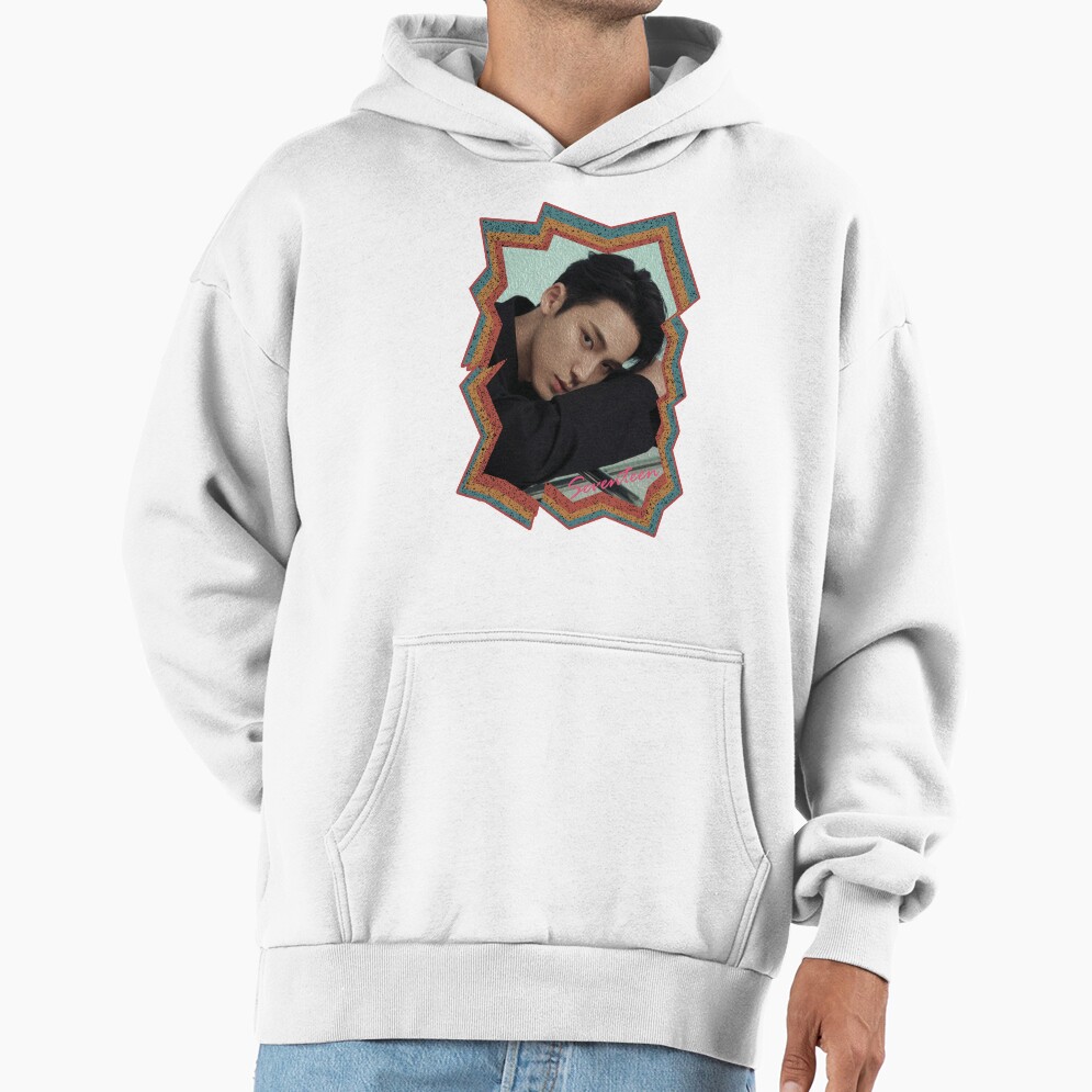 Kim Mingyu Seventeen Mingyu Korean Kpop Retro Color Oil Paint Design Hoodie - Image 2